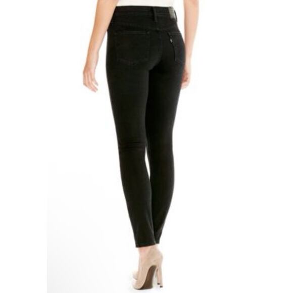 NWT Levi's 311 Shaping Skinny Mid-rise Denim Jeans Sz 28x30 Black Stretch - Picture 1 of 9